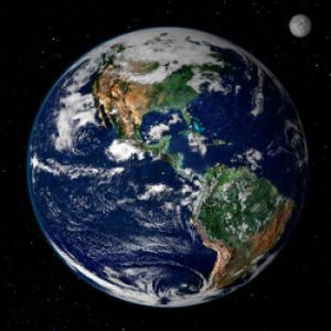 Imagem de satélite do planeta Terra