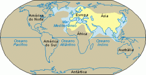 Mundo conhecido pelos europeus até o século XV 
